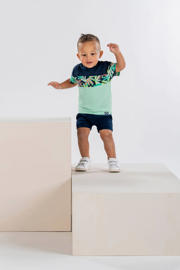 thumbnail: B.Nosy T-shirt met meerkleurige print mintgroen/donkerblauw