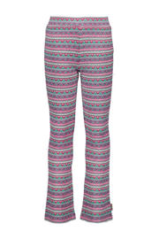 thumbnail: B.Nosy flared broek met all over print roze/mintgroen