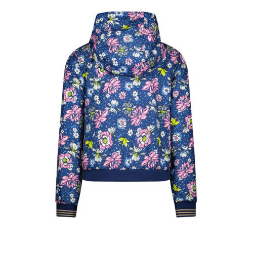B.Nosy gebloemde reversible coated reversible zomerjas hardblauw roze Bloemen 98