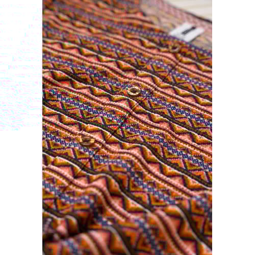 B.Nosy T-shirt Bibi met all over print brique blauw Bruin Meisjes Polyester Ronde hals 98