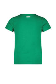 thumbnail: B.Nosy T-shirt Maud met tekst groen
