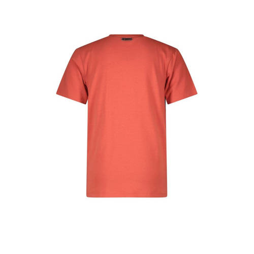 B.Nosy T-shirt Kane met printopdruk paprika Oranje Jongens Stretchkatoen Ronde hals 122 128