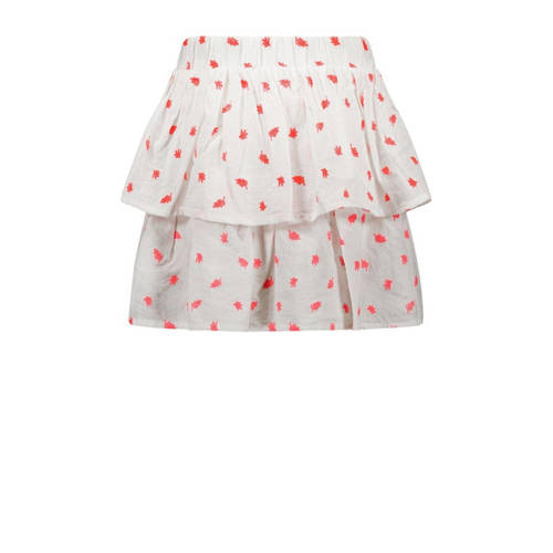 B.Nosy rok met all over print wit fluor roze Meisjes Katoen All over print 116