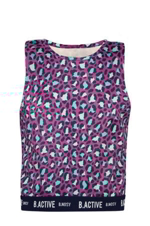 tanktop Amy paars/aqua/donkerblauw