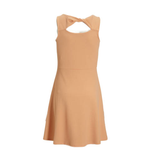 Garcia jurk oranje Meisjes Polyester Ronde hals Effen 152 158