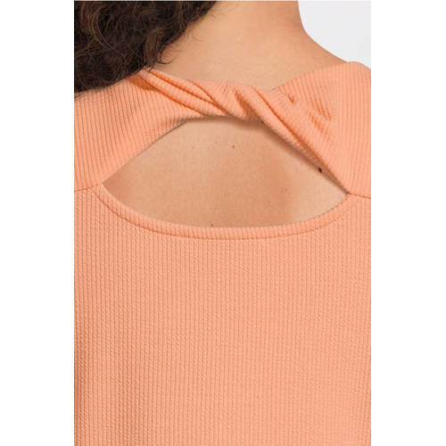 Garcia jurk oranje Meisjes Polyester Ronde hals Effen 152 158