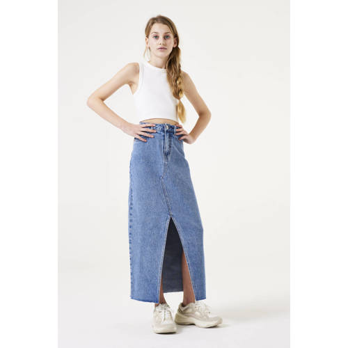 Garcia T-shirt wit Meisjes Polyester Ronde hals Effen 128 134