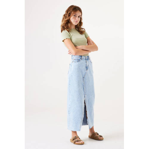 Garcia rok blauw Meisjes Katoen Effen 176 | Rok van