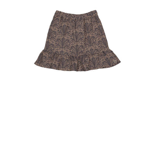 LEVV rok KERA met all over print bruin Meisjes Viscose All over print 116