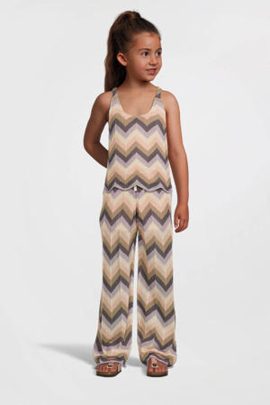 regular fit broek KYRA met all over print multicolor