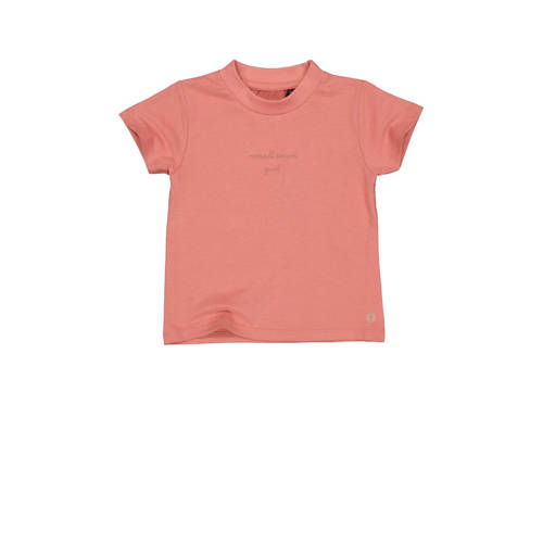 LEVV T-shirt MARION roze Meisjes Katoen Ronde hals Effen