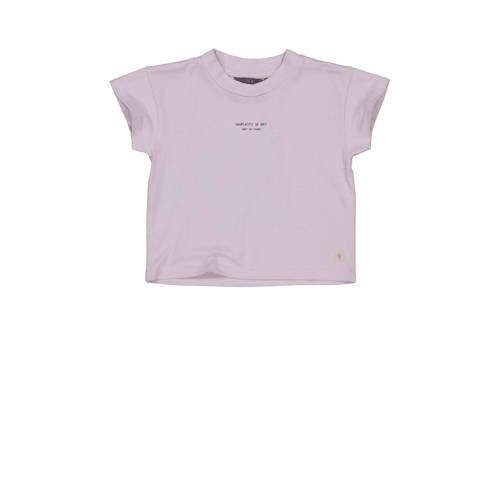 LEVV T-shirt MASHA violet Paars Meisjes Katoen Ronde hals Effen
