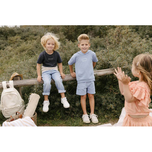LEVV regular fit sweatshort MYLO lichtblauw Korte broek Jongens Katoen 80