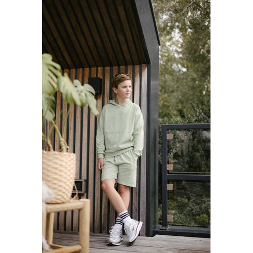 LEVV regular fit sweatshort KORS lichtgroen Korte broek Jongens Katoen 116