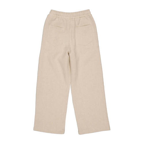 LEVV wide leg broek KELLYL ecru Meisjes Katoen Effen 116