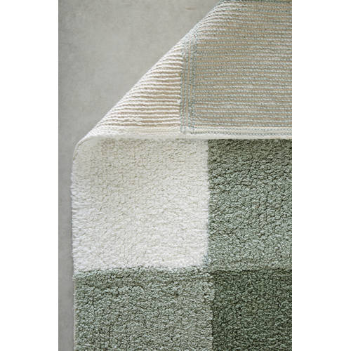 NOUS Kids kindervloerkleed Sofia (130x90 cm) Groen Ruit
