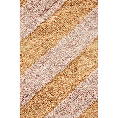NOUS Kids kindervloerkleed Diagonal (130x90 cm) Roze Streep
