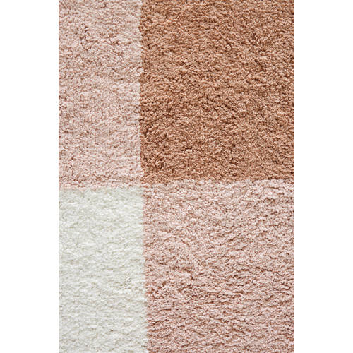 NOUS Kids kindervloerkleed Sofia (130x90 cm) Roze Ruit