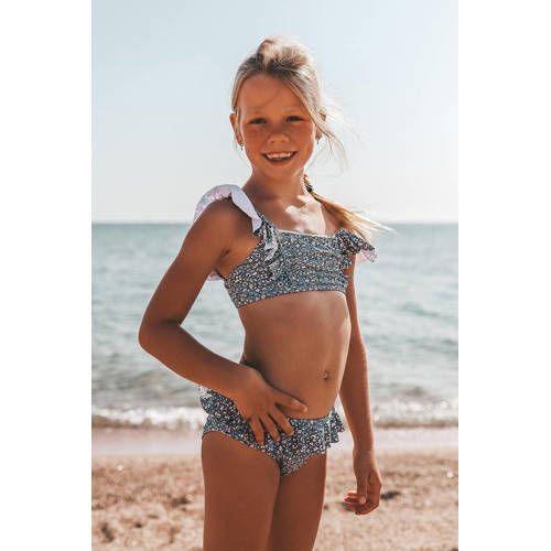Salted Stories bikini Stefanie blauw Meisjes Polyamide All over print 98 104
