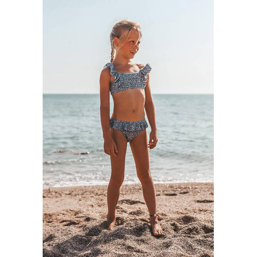 Salted Stories bikini Stefanie blauw Meisjes Polyamide All over print 98 104