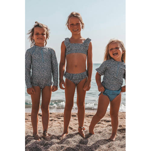 Salted Stories bikini Stefanie blauw Meisjes Polyamide All over print 98 104
