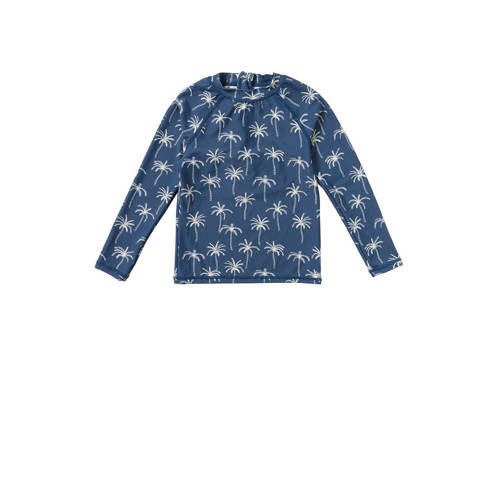 Salted Stories UV shirt Sverre blauw Jongens Polyamide Ronde hals All over print - 110/116