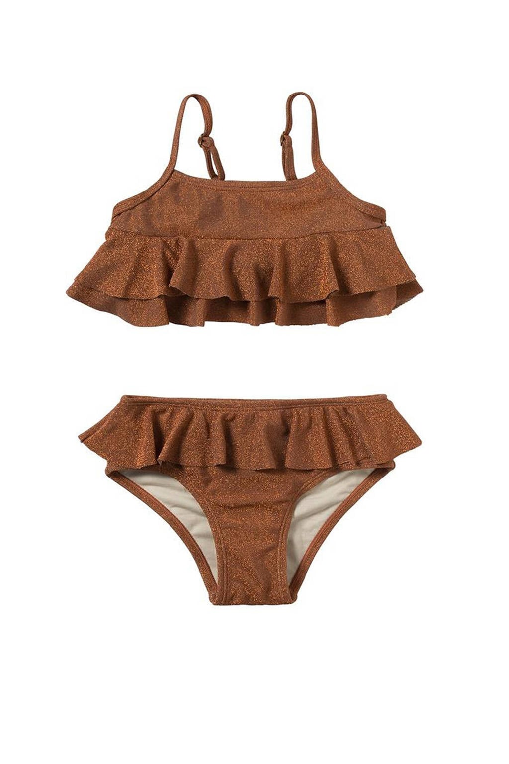 Salted Stories bikini Sami met glitter bruin