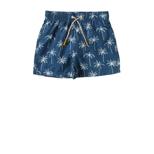Salted Stories zwemshort Shawn blauw/wit Jongens Polyester All over print