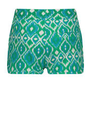 thumbnail: Groen en ecru meisjes Raizzed casual short Auston zeegroen van stretchkatoen met regular waist en elastische tailleband