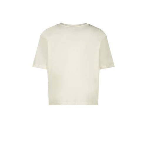 Raizzed T-shirt Faya met printopdruk wit Meisjes Katoen Ronde hals Printopdruk 128