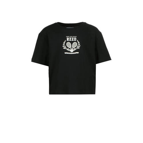 Raizzed T-shirt Fanna met printopdruk zwart Meisjes Katoen Ronde hals Printopdruk