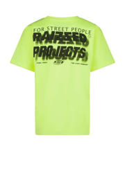 thumbnail: Raizzed T-shirt Hogan met backprint neon geel