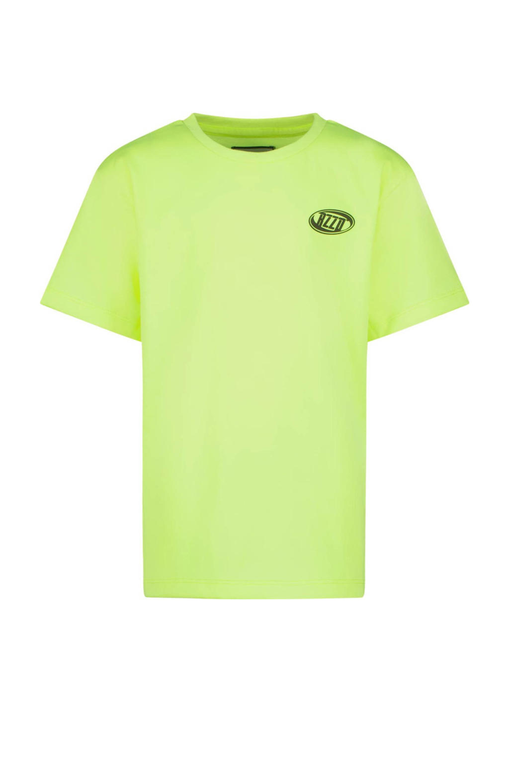 Gele jongens Raizzed T-shirt Hogan van katoen met backprint, korte mouwen en ronde hals