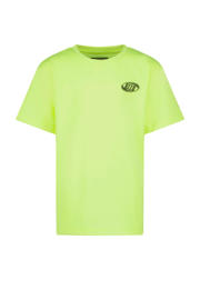 thumbnail: Gele jongens Raizzed T-shirt Hogan van katoen met backprint, korte mouwen en ronde hals