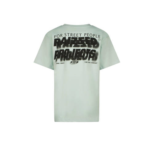 Raizzed T-shirt Hogan met backprint zacht pistachegroen Jongens Katoen Ronde hals 128