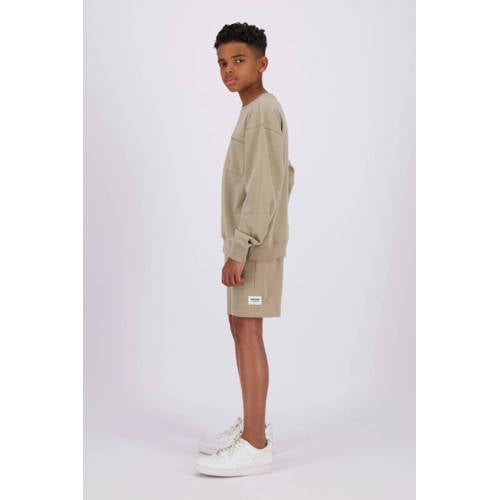 Raizzed sweatshort Rennes zand Korte broek Beige Effen 176