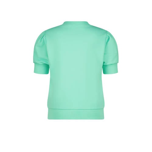 Raizzed T-shirt Duna zeegroen Meisjes Sweat Ronde hals Effen 140