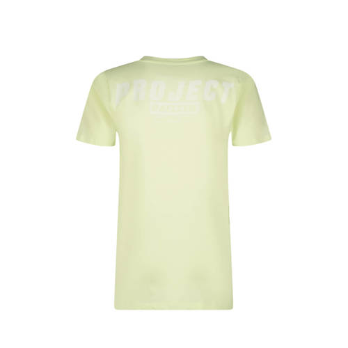 Raizzed T-shirt Biraro met logo groen Jongens Katoen Ronde hals Backprint 176