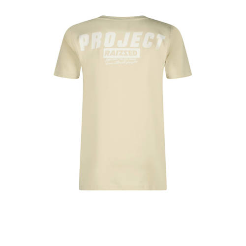 Raizzed T-shirt Biraro met backprint beige Jongens Katoen Ronde hals Backprint 128