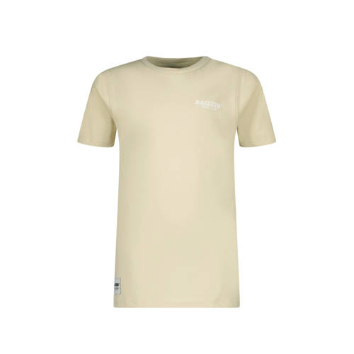Raizzed T-shirt Biraro met backprint beige Jongens Katoen Ronde hals Backprint