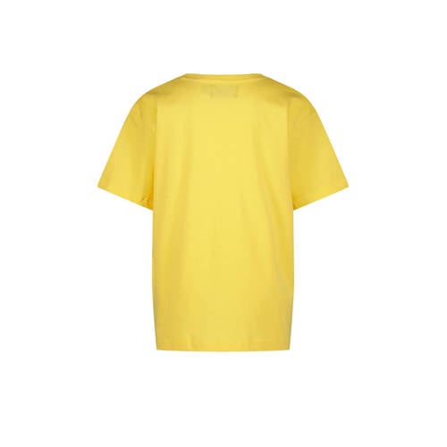 Raizzed T-shirt Halston met printopdruk geel Jongens Katoen Ronde hals 152