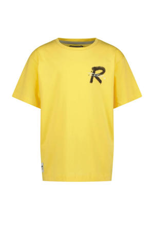 T-shirt Halston met printopdruk geel