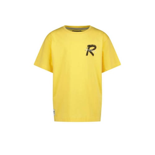 Raizzed T-shirt Halston met printopdruk geel Jongens Katoen Ronde hals