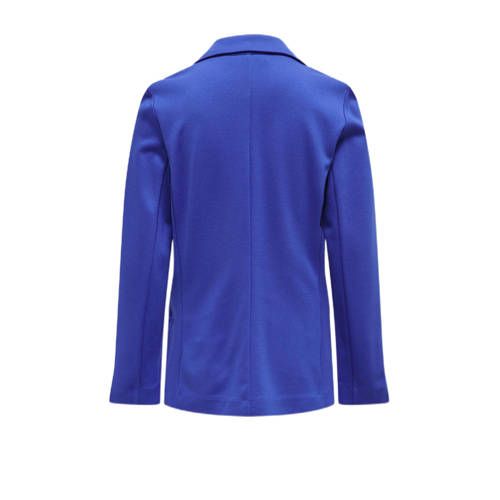 Only KIDS GIRL blazer KOGPOPTRASH hardblauw Meisjes Viscose Reverskraag 116