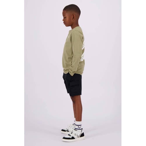 VINGINO x Messi longsleeve Juan met backprint groen Jongens Sweat Ronde hals 98 104