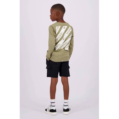 VINGINO x Messi longsleeve Juan met backprint groen Jongens Sweat Ronde hals 98 104