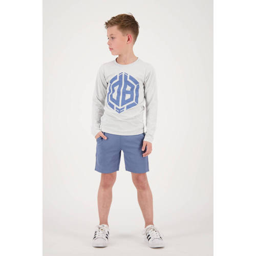 VINGINO x Daley longsleeve Herol met printopdruk lichtgrijs Jongens Stretchkatoen Ronde hals 122 128