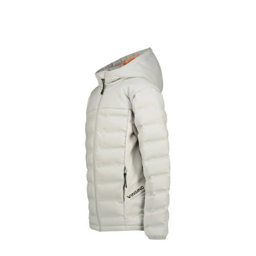 VINGINO gewatteerde zomerjas Texto grijs Jongens Polyester Capuchon Effen 6