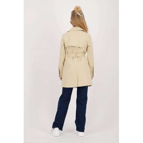 VINGINO trenchcoat zomer Tuva beige Jas Meisjes Katoen Reverskraag Effen 116