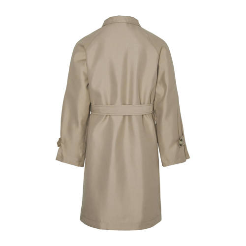 VERO MODA GIRL coat zomer VMDOREEN camel Jas Bruin Meisjes Polyester Klassieke kraag 128